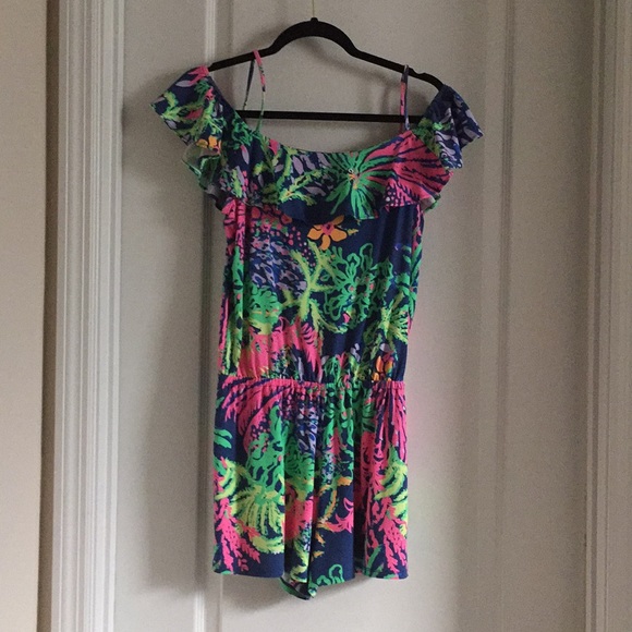 Lilly Pulitzer Pants - Lilly Pulitzer Klea Romper All a Glow